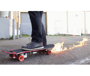 Flamethrower Skateboard